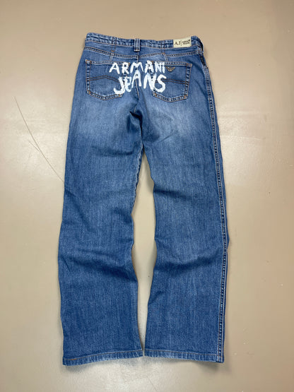 Armani Back-Print Jeans Xs